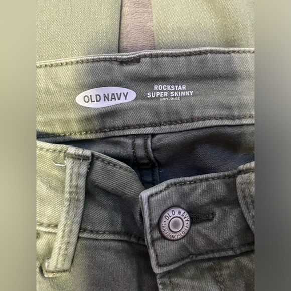 Rockstar Super Skinny Green Jeans - Picture 4 of 4